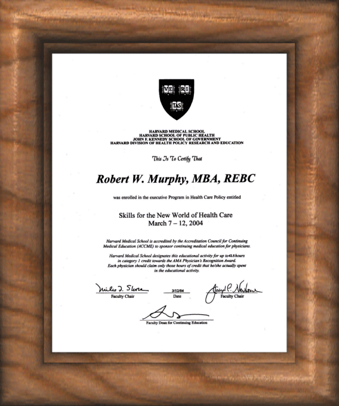 Harvard University Certificate Image